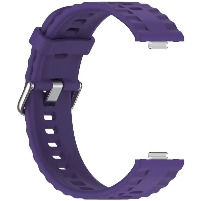 652F Straps For Watch Fit 3/4 Smartwatch Bands Sports Silicone Watchband Zpaxo Smoke for purple CN