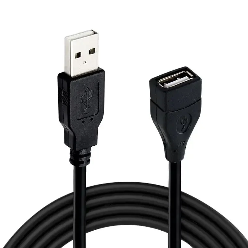 USB2 0 Extension Cable Male Female Data Suitable TV USB Mobile Hard Zpaxo Black 2m