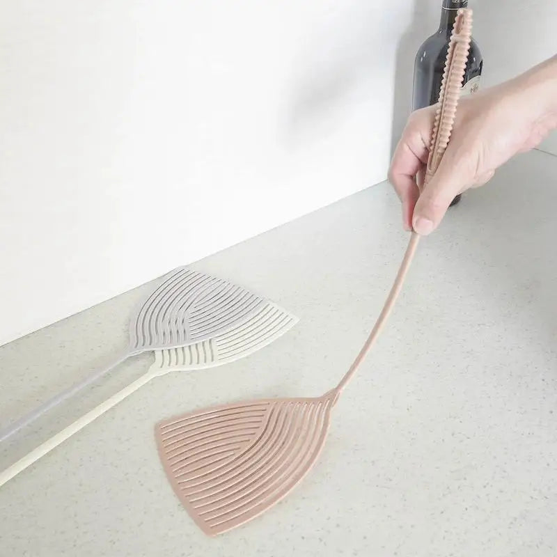 Heavy-Duty Plastic Fly Swatter with Long Handle | Indoor & Outdoor Fly Swatter Zpaxo