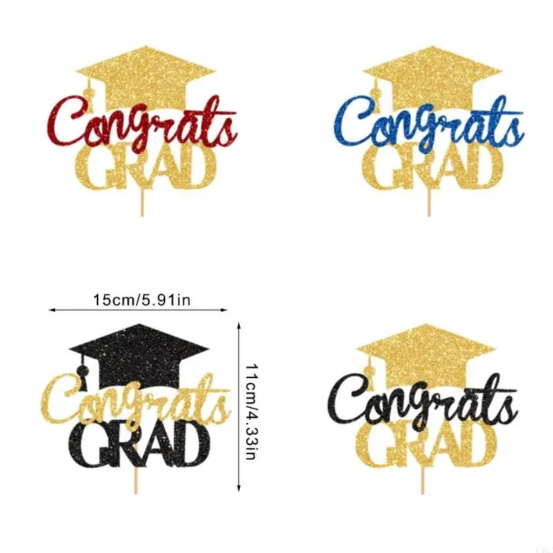 Graduation Party Cake Toppers Bachelor Degree Decorations Cupcake