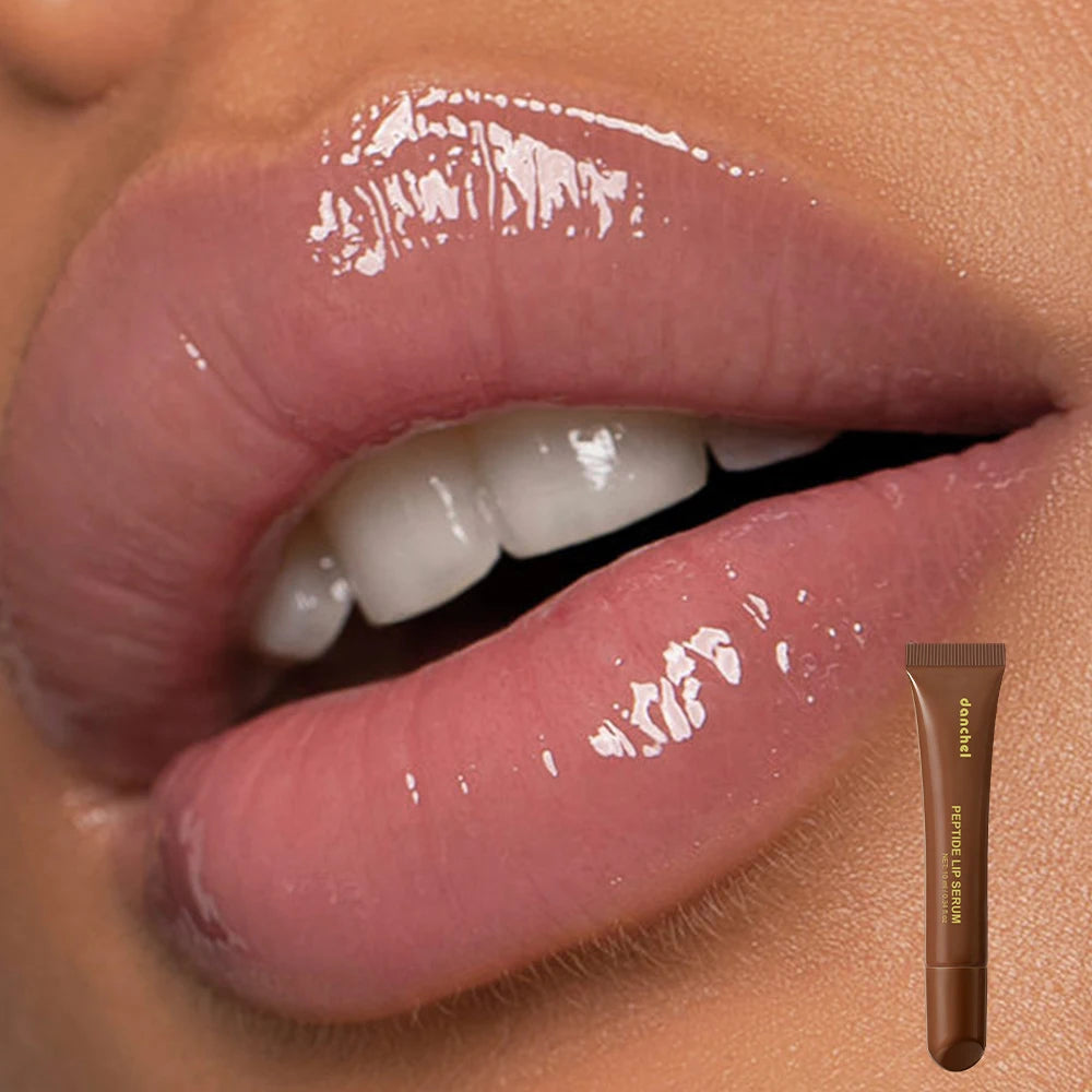 Peptide Lip Serum Instant Hydration Deep Nourishment Anti-Oxidation Smooth Fine Lines Plumping High Gloss Glass Lip Makeup Zpaxo