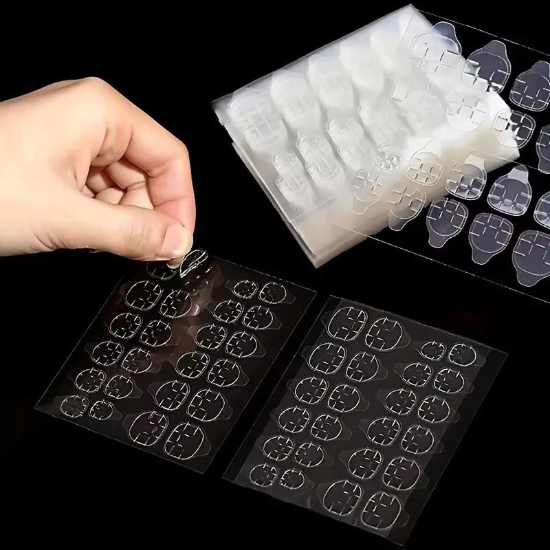 Double-Sided Nail Glue Adhesive Tabs – Waterproof Jelly Stickers