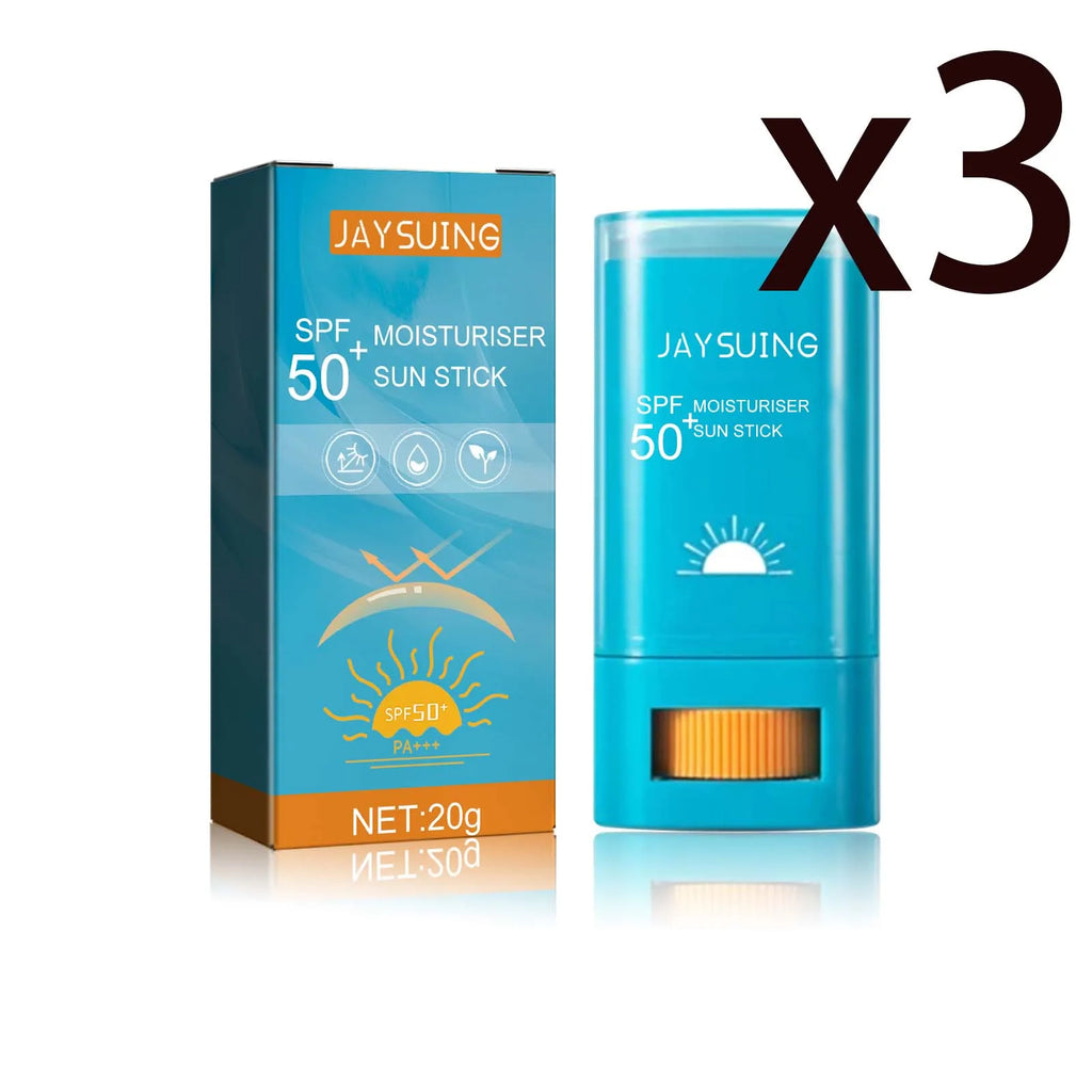 Jaysuing SPF50 Body Sunscreen Stick – UV & Antioxidant Protection Body Sunscreen Stick Zpaxo 3x20g 20g