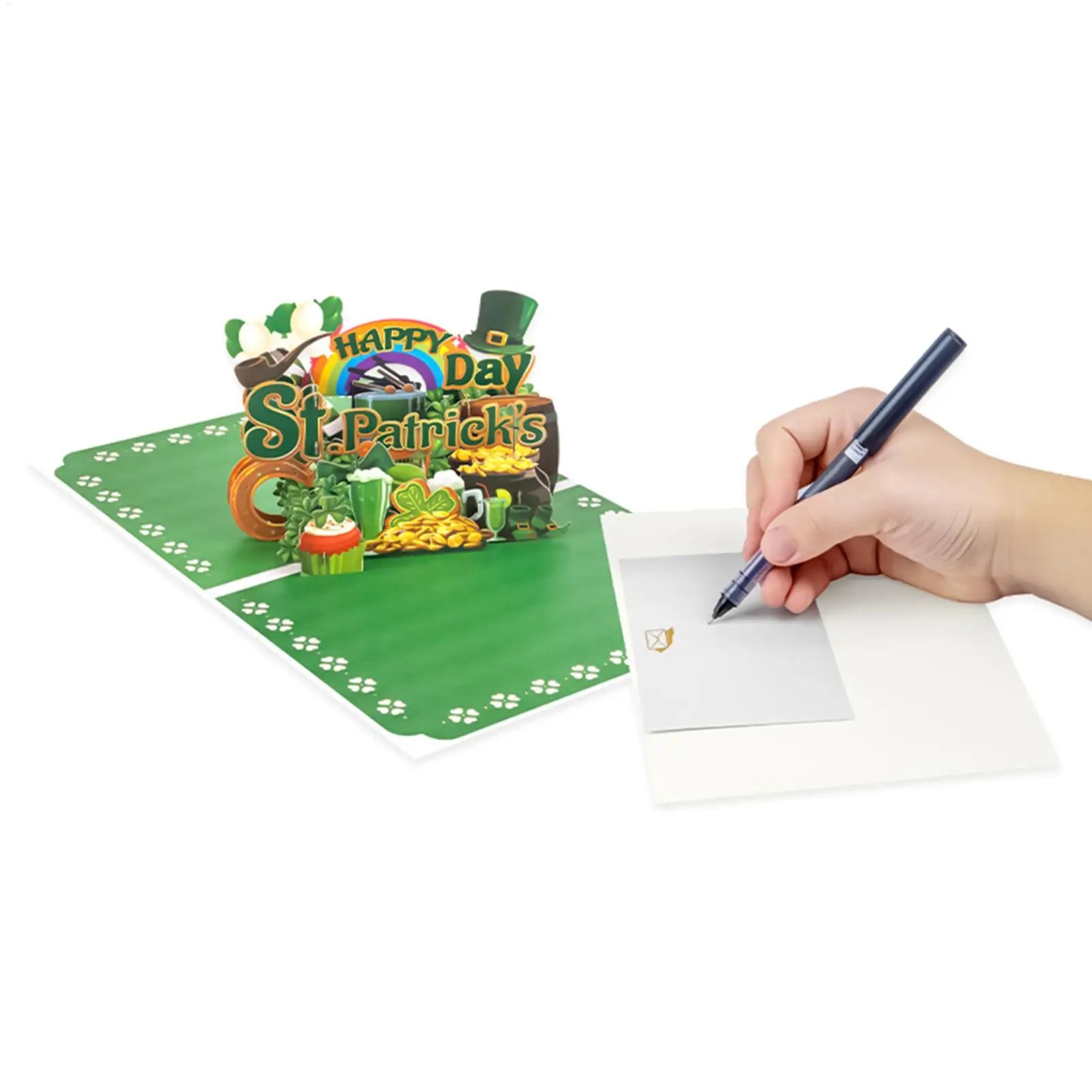 St Patricks Day Card 3D Popup Greeting Cards Festive Celebration