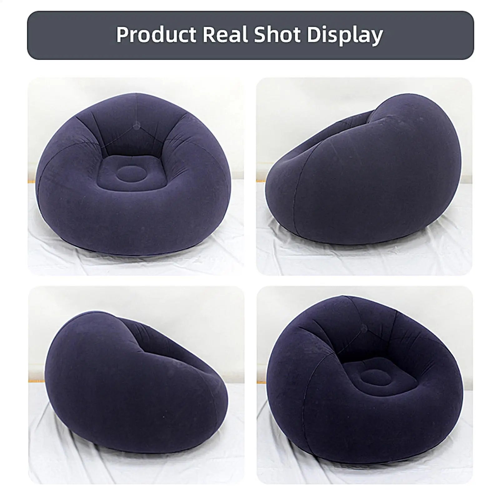 Inflatable Lazy Sofa Air Chair – Portable Beach & Camping Seat Inflatable Lounge Chair Zpaxo