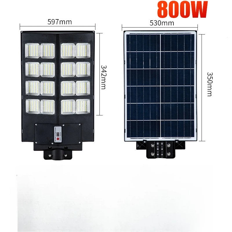 1200W LED Solar Street Light Super Bright Motion Sensor Outdoor Security Lamp with Pole Sun Street Light Zpaxo 640LED-800W China Mainland