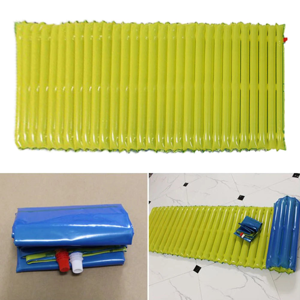 Folding Emergency Inflatable Cushion Waterproof Travel Inflatable Bed Moisture-proof Trekking Rest Mat Tear-resistant for Office Zpaxo