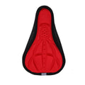 MTB Bicycle 3D Saddle Cover Comfortable Foam Seat Cushion Saddle Breathable Super Soft Seat Cycling Seat Saddle Bike Accessories Zpaxo Red