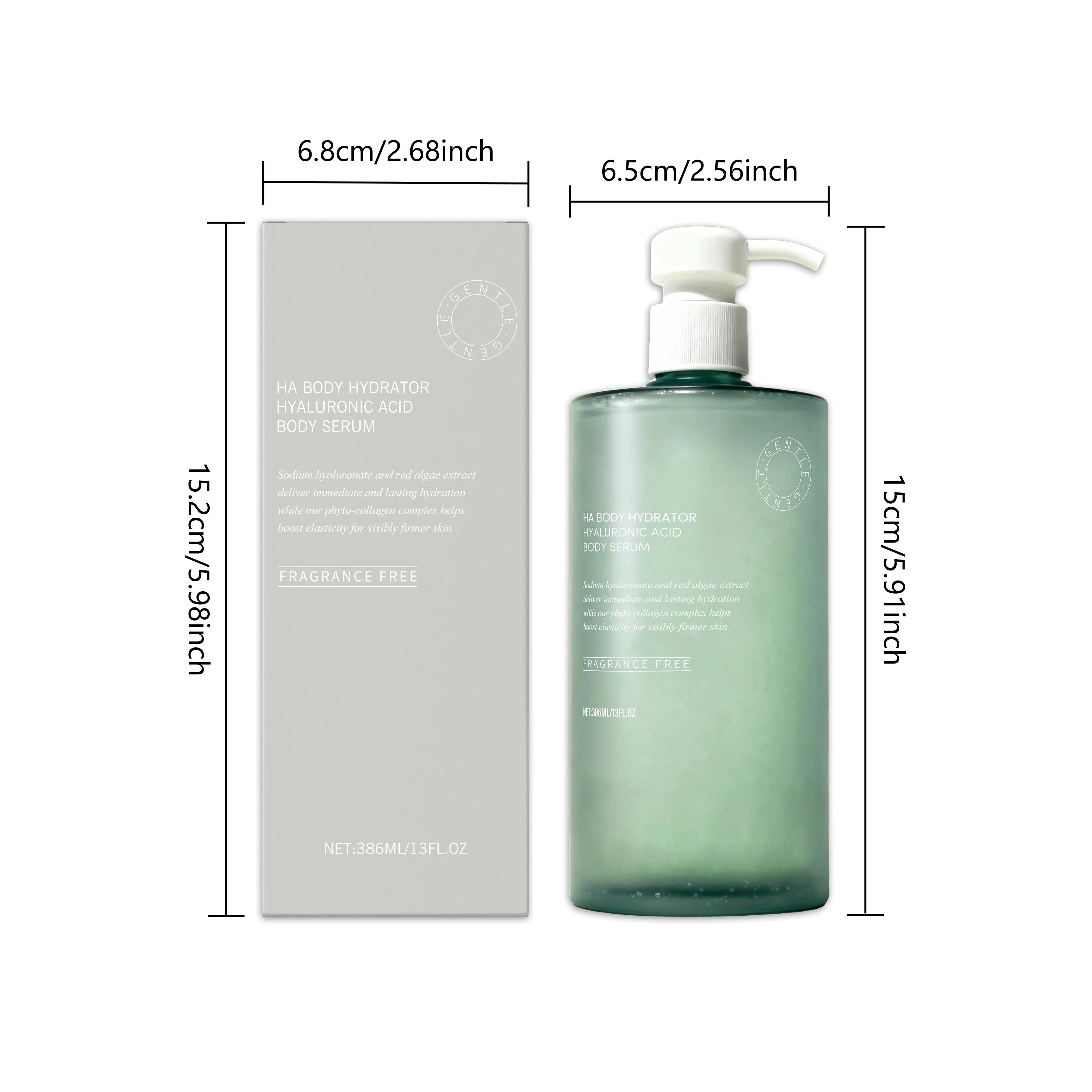 Hoygi Hyaluronic Acid Body Serum – Deep Hydrating Lotion Body Serum Zpaxo 386ml Boxed
