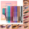 12-color eyeliner waterproof, quick-drying, oil-proof and non-smudging long-lasting eyeliner eyeliner set Zpaxo 12colors