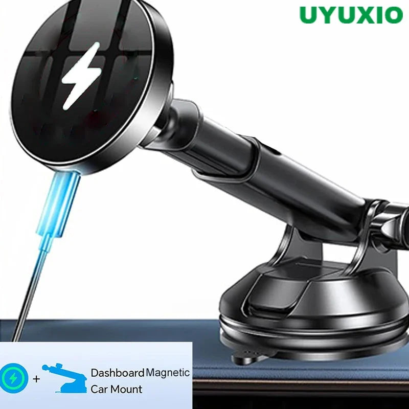 UYUXIO Strong Magnetic Wireless Car Phone Charger Adapter 15W