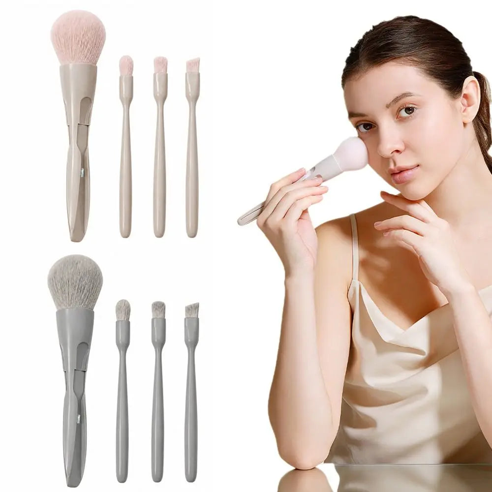 Magnetic 4-in-1 Transformable Brush Multi-purpose Cosmetic Beauty Makeup Brush Set Multifunctional High Coverage Zpaxo