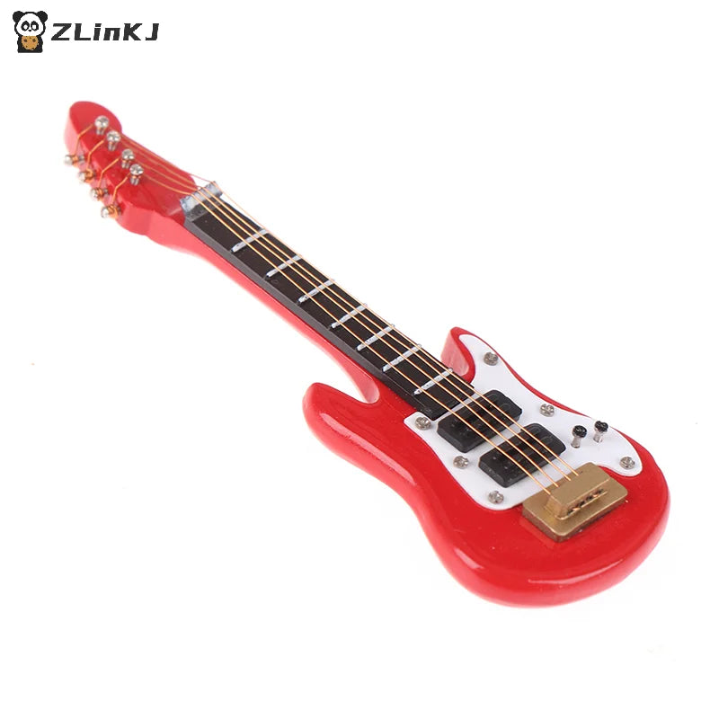 1 12 Dollhouse Miniature Music Electric Guitar Model Kids Musical Toy Zpaxo