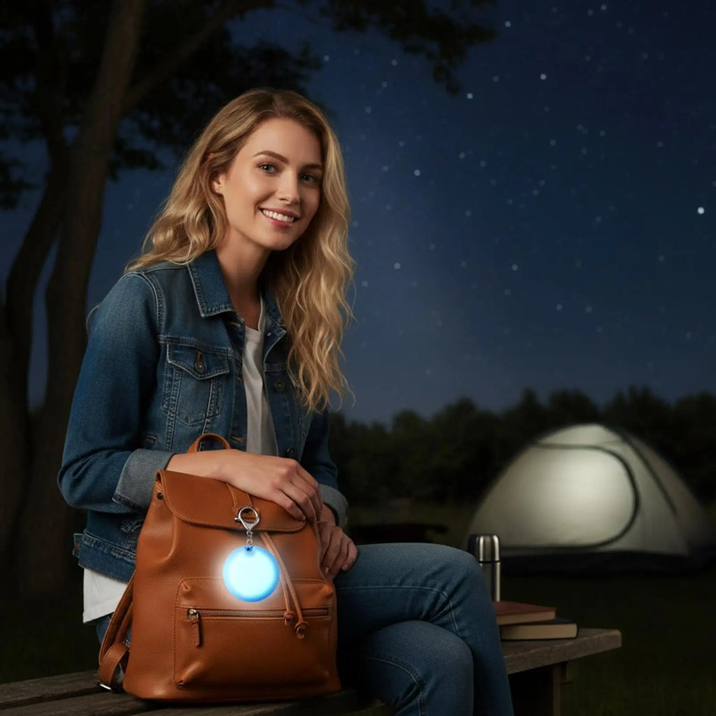 Rechargeable LED Purse Light Clip Touch Sensor Mini Flashlight Women