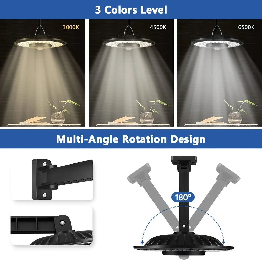 Solar Pendant LED Lights Outdoor Shed Light Sun Chandelier Powered Zpaxo
