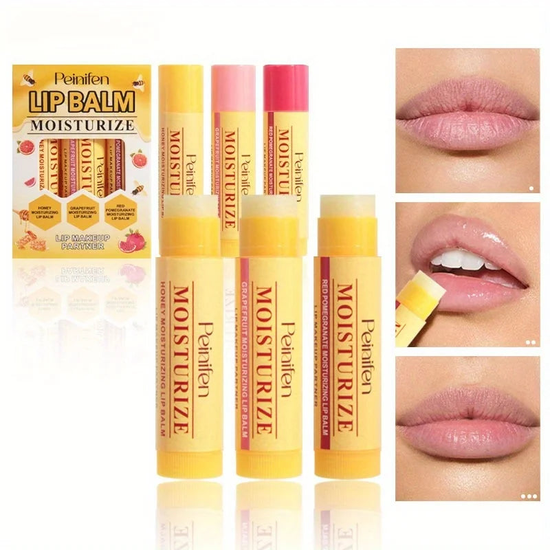 3-Pack Moisturizing Lipstick Hydrating Moisturizing Anti-Dry Crack Moisturizing Lipstick Set Zpaxo 3 pcs