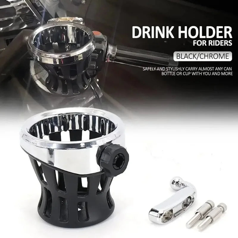 Motorcycle Handlebar Cup Holder – Harley, Honda & More
