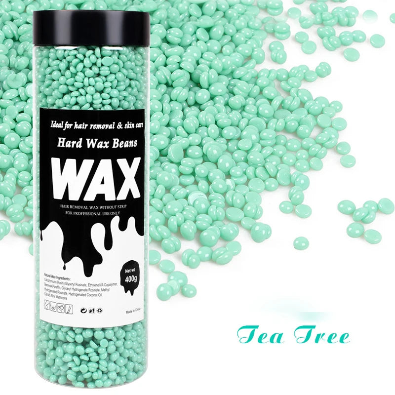 400g Canning Wax Beads For Hair Removal Hot Film Painless Waxing Beads Heating Wax Machine Body Bikini Face Legs Hair Removal Zpaxo