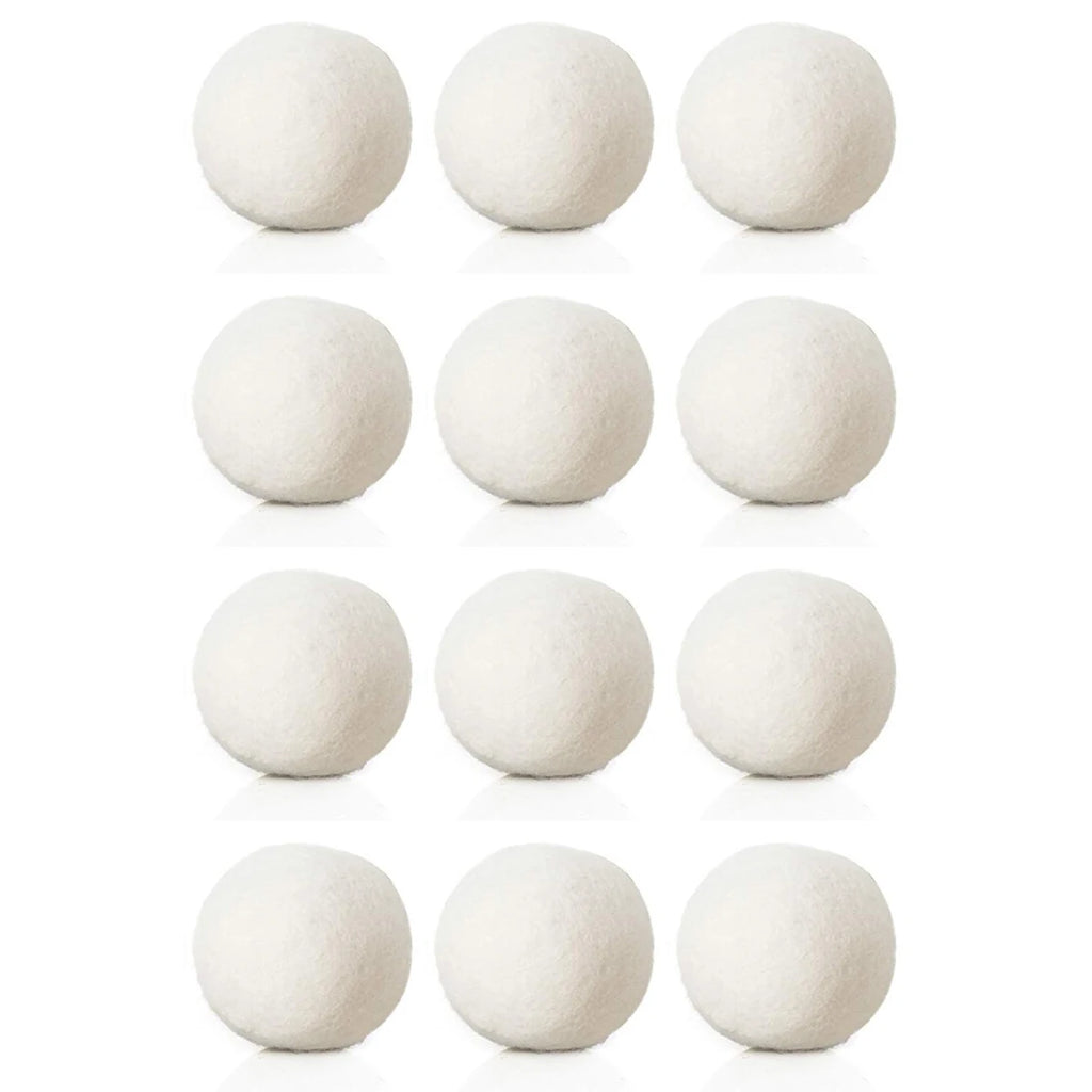 Reusable Wool Dryer Balls – Reduce Static & Drying Time (3/6/9 Pack)