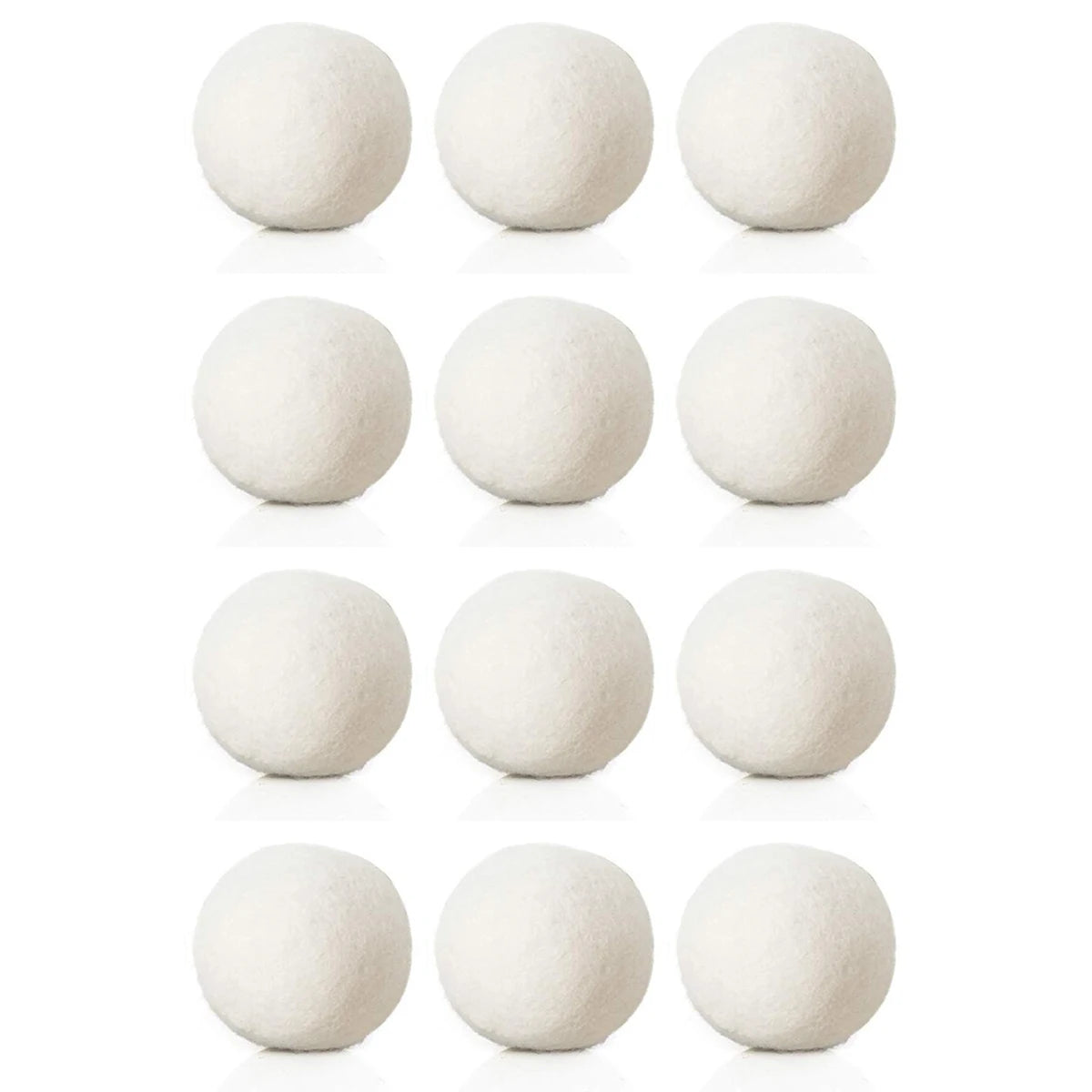 Reusable Wool Dryer Balls – Reduce Static & Drying Time (3/6/9 Pack)