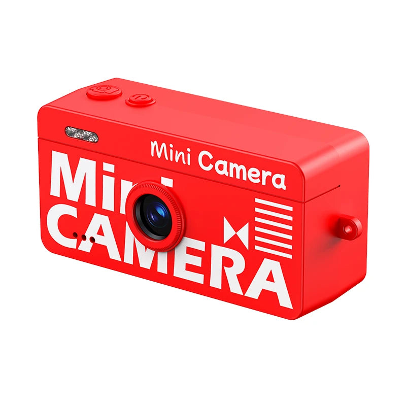 M9 Retro Mini Keychain Thumb Camera 1080P HD Recorder Multiple Filters Cam Built-in Flash Auto Focus LCD Screen Portable Camera Zpaxo M9 Red Camera Add 32G