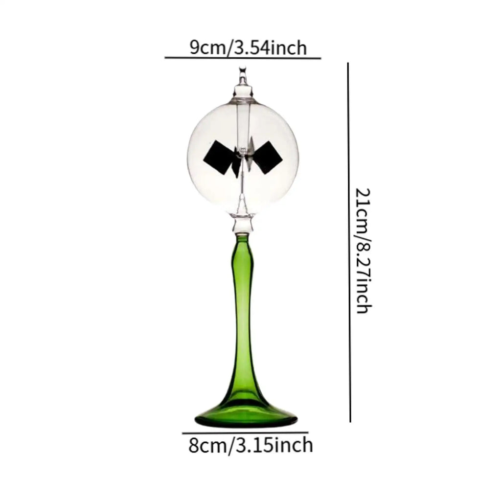 Solar Power Crookes Radiometer Windmill Glass Art Crafts Science Toy Zpaxo
