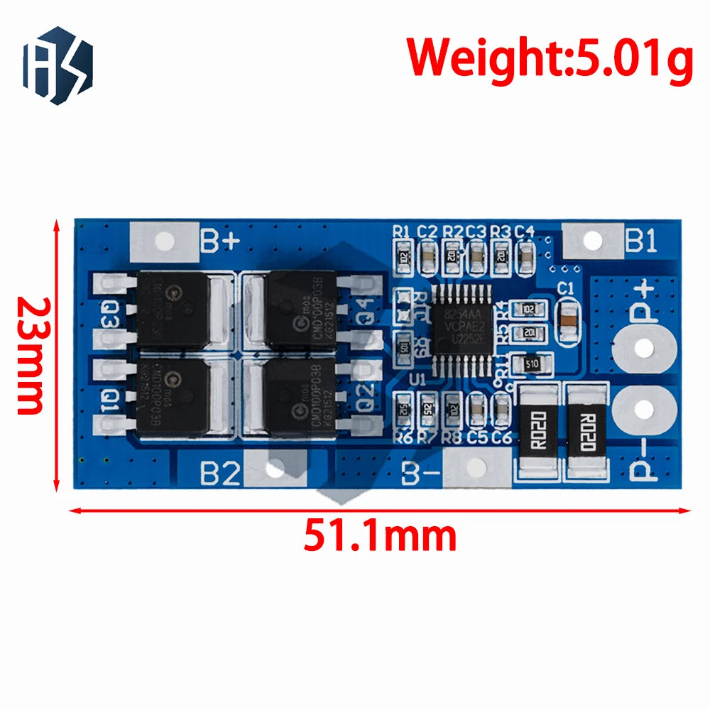 18650 Li-ion Battery Protection Board – 1/4PCS 3S 20A 3.7V/12.6V BMS Charger with Short Circuit Protection Zpaxo