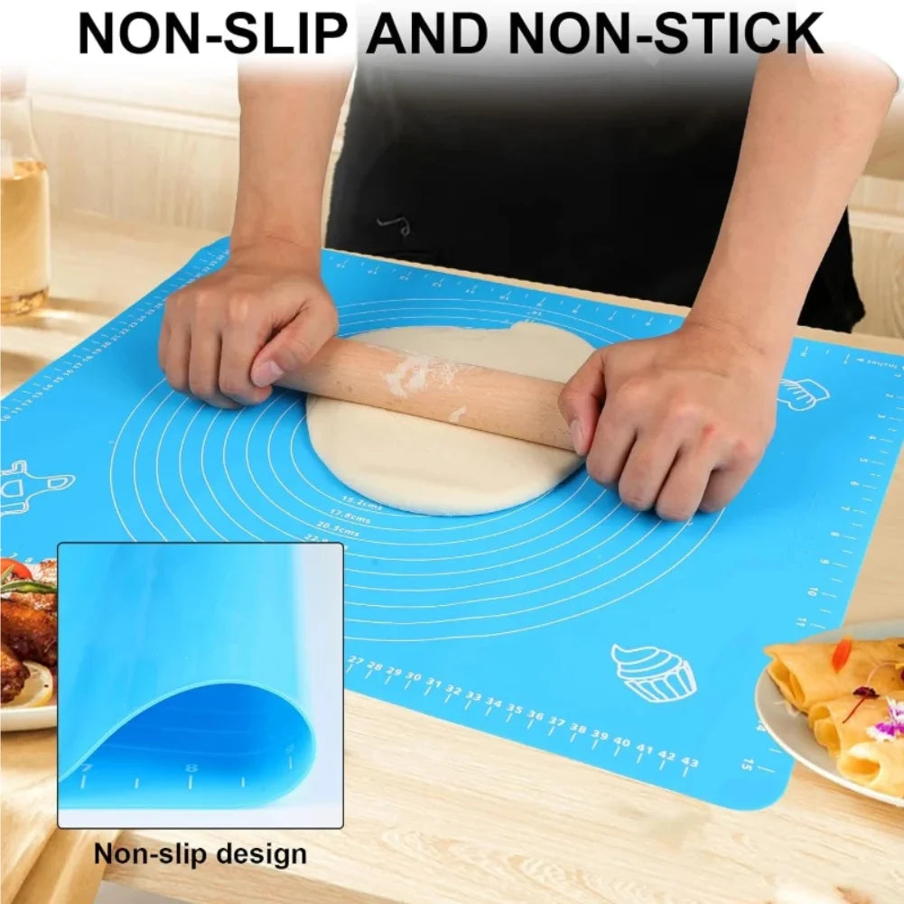 Non-Stick Silicone Baking Mat for Pizza, Bread & Pastry Dough Silicone Baking Mat Zpaxo