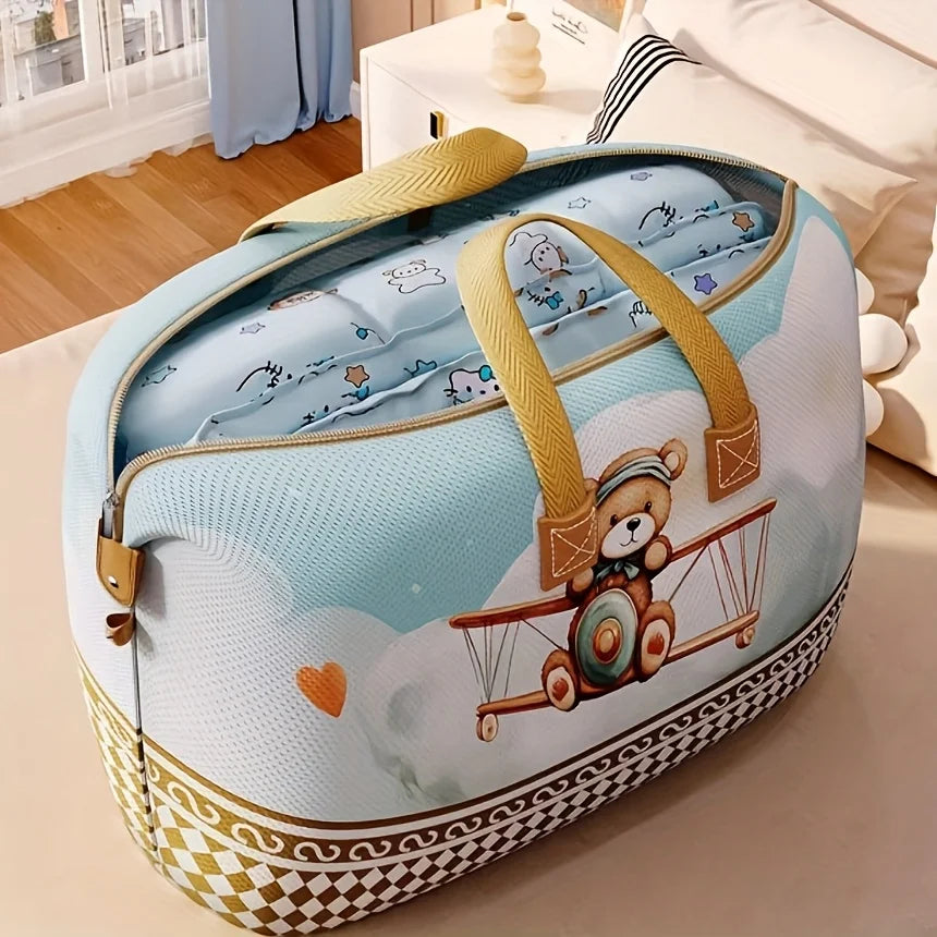 Large Quilt Storage & Travel Bag – Oxford Cartoon Organizer Quilt Storage Bag Zpaxo