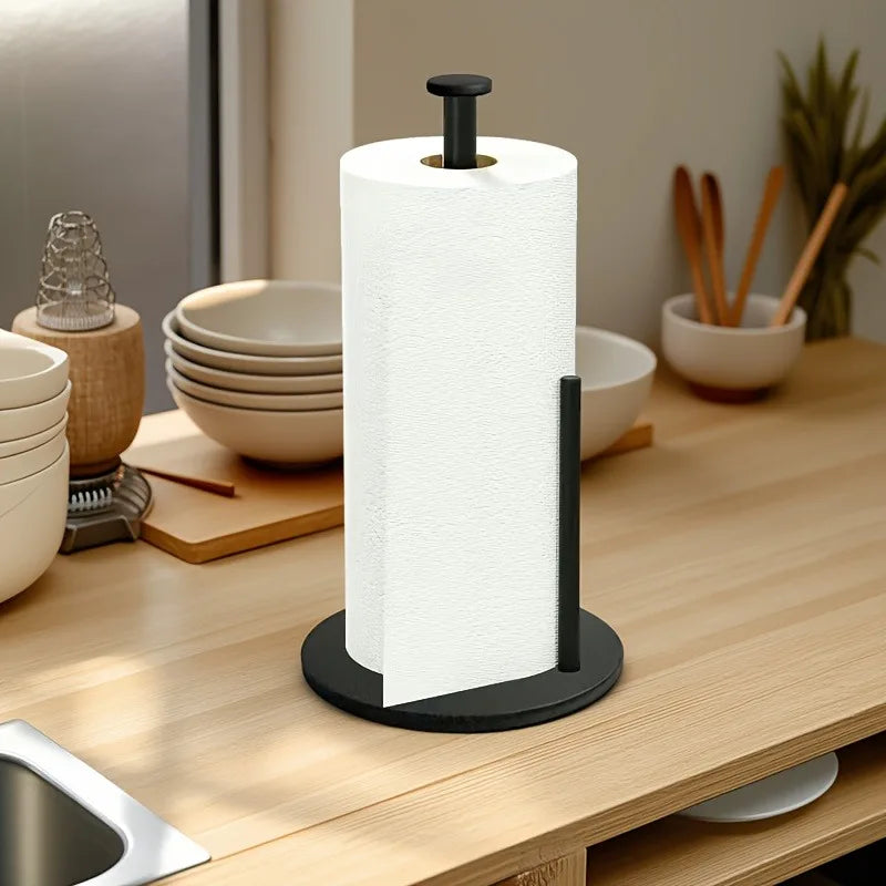 Stainless Steel Kitchen Roll Holder Silvery Paper Towel Countertop