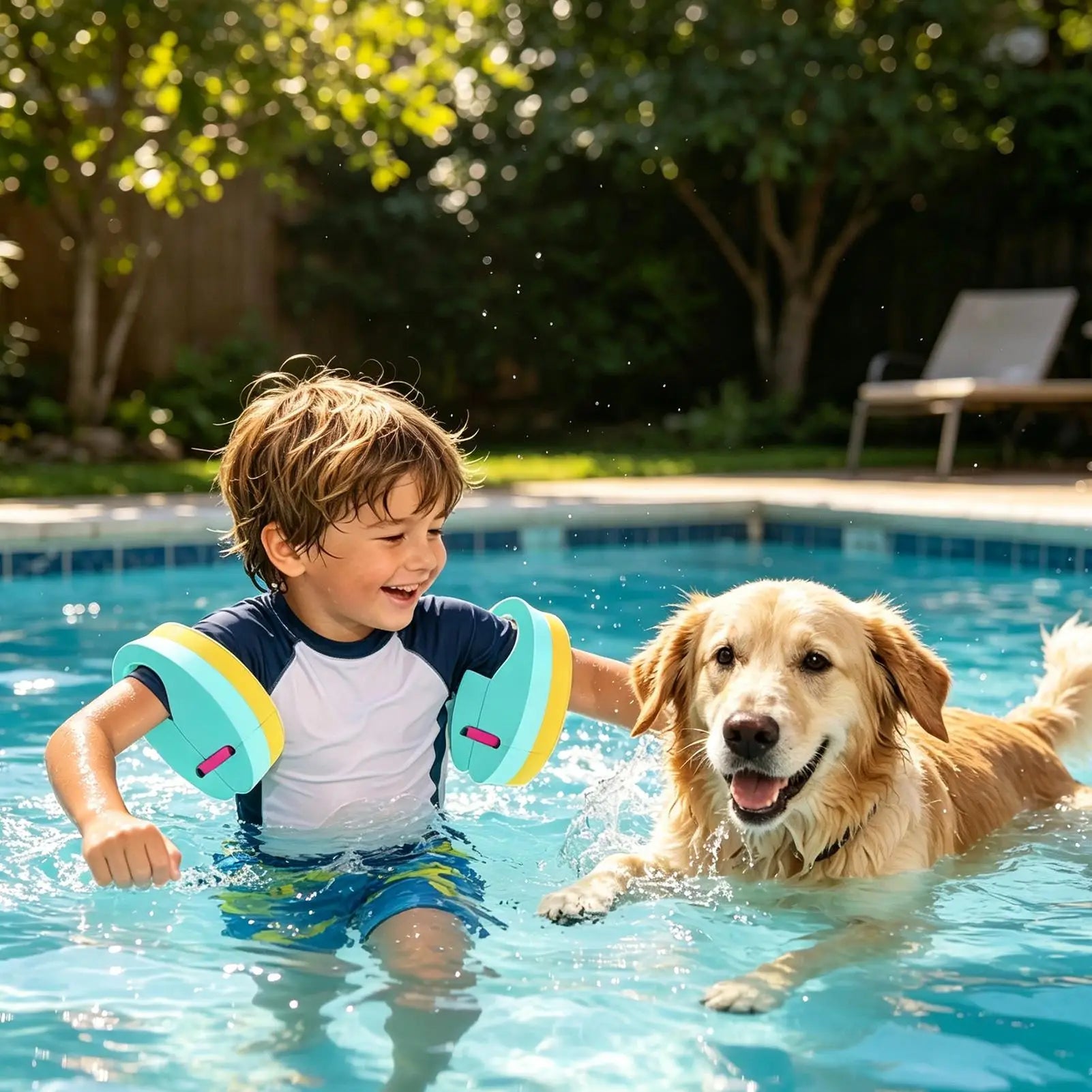 Swim Floats For Kids Adjustable Swimming Belts EVA Children's Swim Rings For Boys Girls Indoor Bathtub Summer Beach Lake Boat Zpaxo