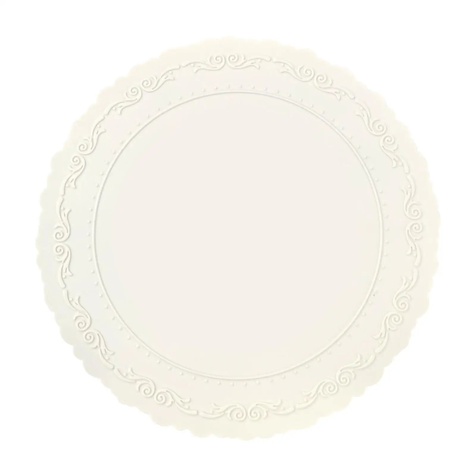 Silicone Placemat – Heat Resistant Non-Slip Dining Table Mat Silicone Placemat Zpaxo White