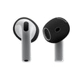 Anti-Slip Ear Covers Eartips For Apple AirPods 4 Replacement Ultra Thin Earbuds Cover Earphone Eartips For Airpods 4 Accessories Zpaxo Black 3 Pairs