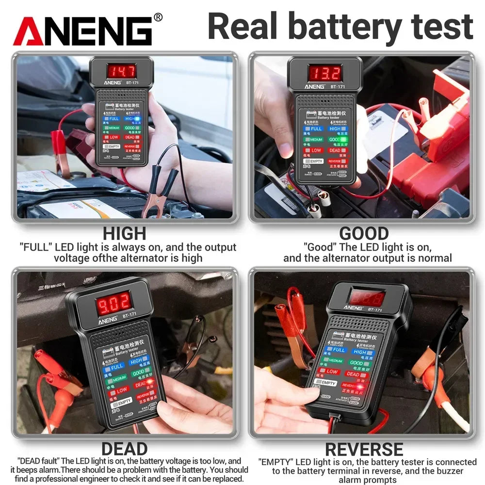 ANENG BT171 Electrician Tool Testers 12V Auto Repair Multifunctional Zpaxo