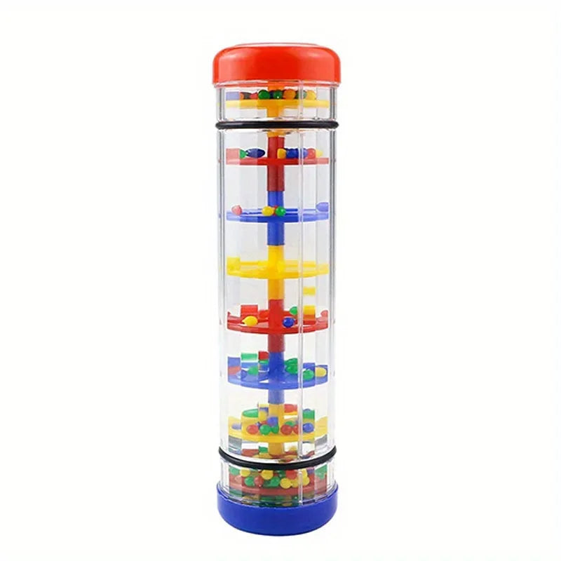 Rain Stick Rainmaker Hand Shaking Sound Tube Bells Orff Percussion