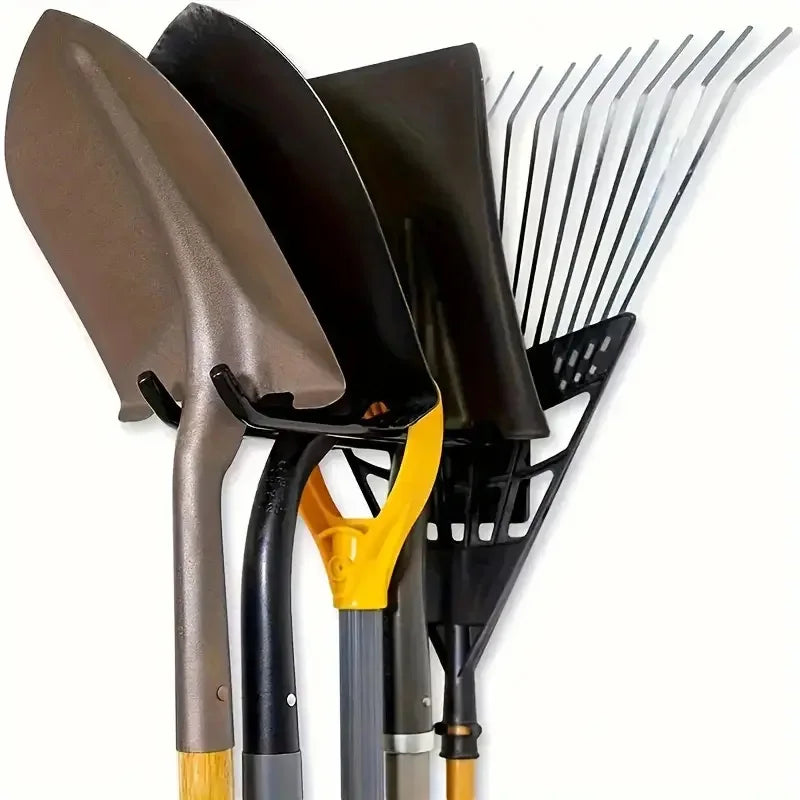 Metal Wall Hook Rack – Garage & Garden Tool Organizer Wall Tool Organizer Zpaxo