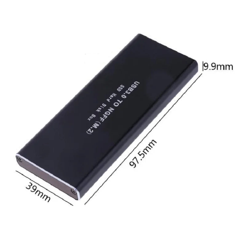 NGFF Hard Disk External M.2 Solid State 5GBPS SSD Cooling Metal Case USB3.0 PC for 2230/2242/2260/2280 Mobile HDD Enclosure Zpaxo