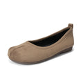 Flat Shoes for Women Shallow Mouth Ballet shoe New Versatile Tabi Shoes Loafers Women Ladies Shoes Zpaxo Khaki 40