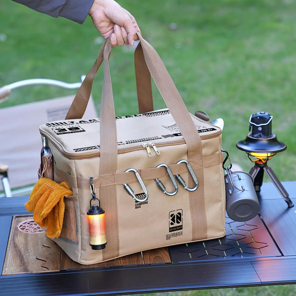 Outdoor Folding Storage Box BBQ Camping Equipment Tableware