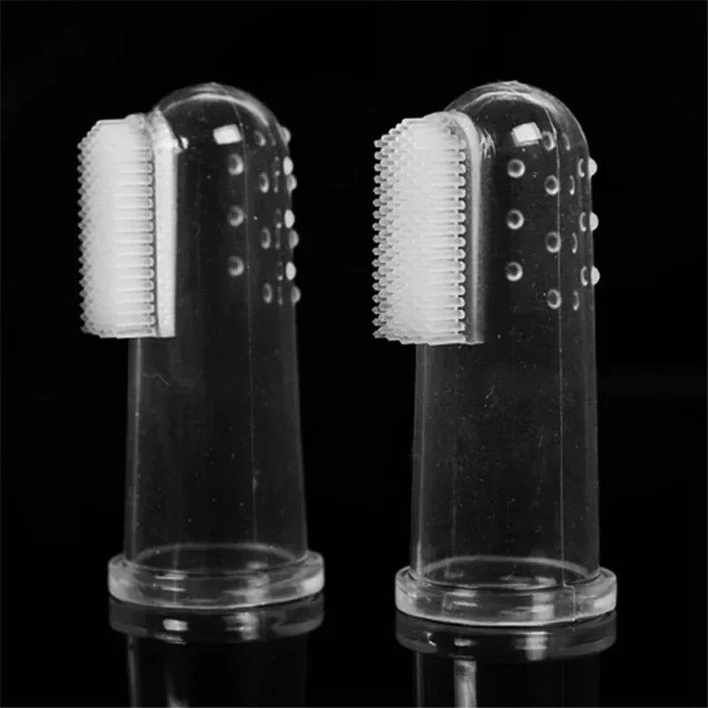 Silicone Finger Toothbrush for Dogs & Cats | Pet Oral Care