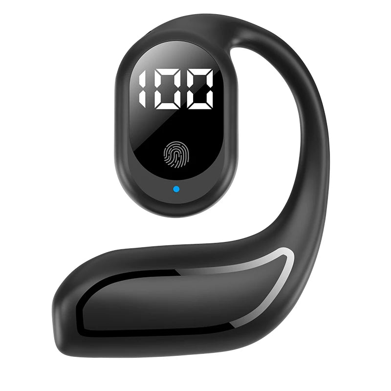 TWS Bluetooth 5 3 Headphone Ear Hook Wireless Earphone Hifi Stereo Zpaxo Black