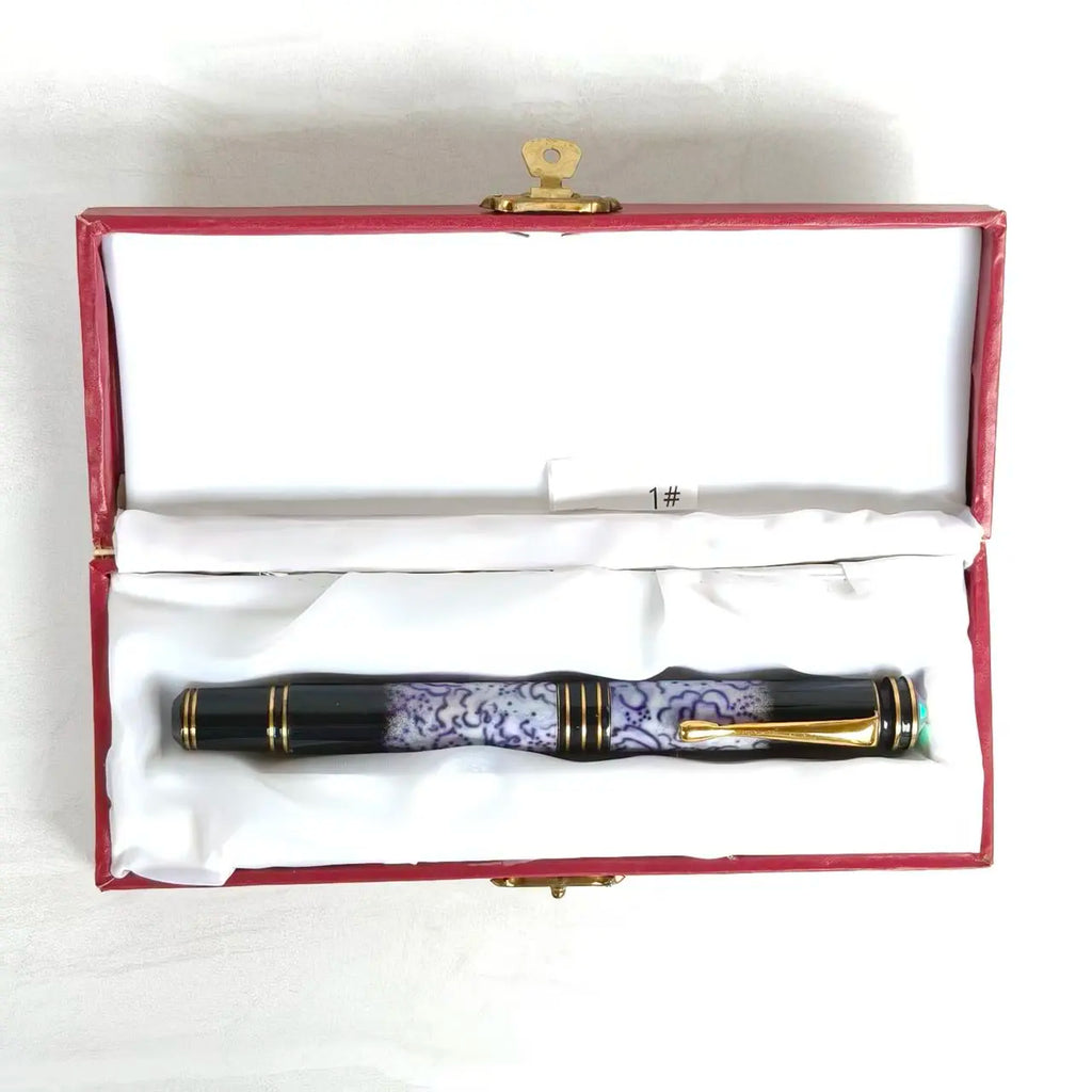 DANDONG Early Vintage Golden Dragon Prince Large Size Thick Barrel Fountain Pen Unique Rare Collectible One Item One Picture Zpaxo Princes brush 1 EF
