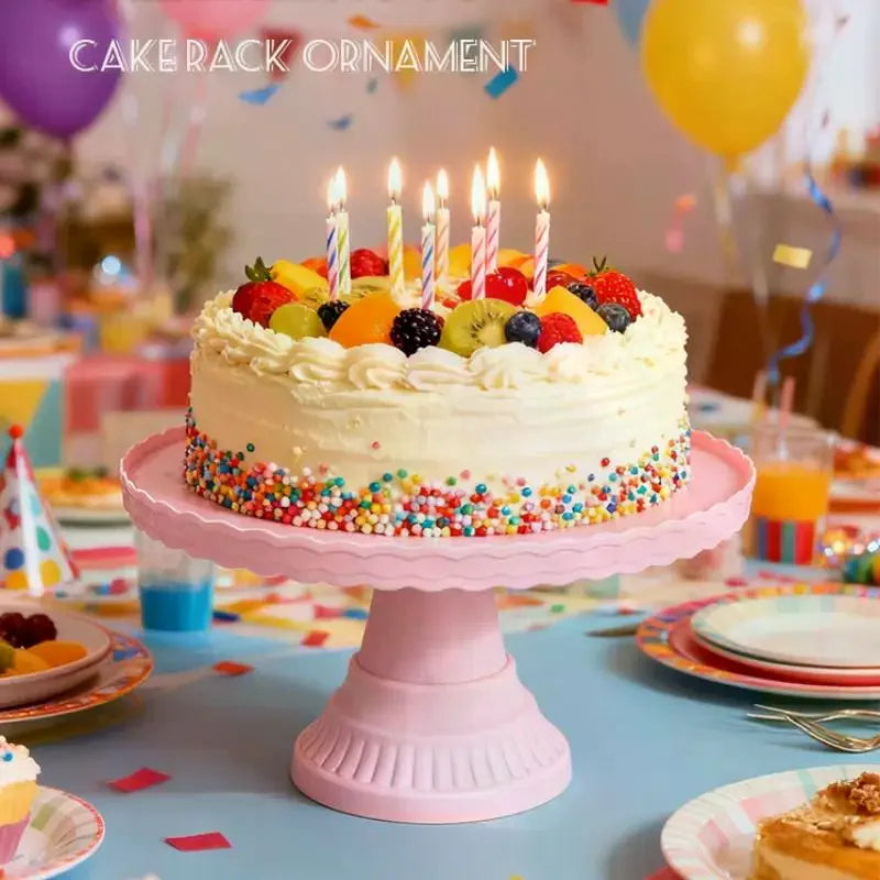 Plastic Cake Stand Display Rack Wedding Decoration Birthday Cake Tray Dessert Cake Tools Desktop Tray For Wedding Birthday Zpaxo