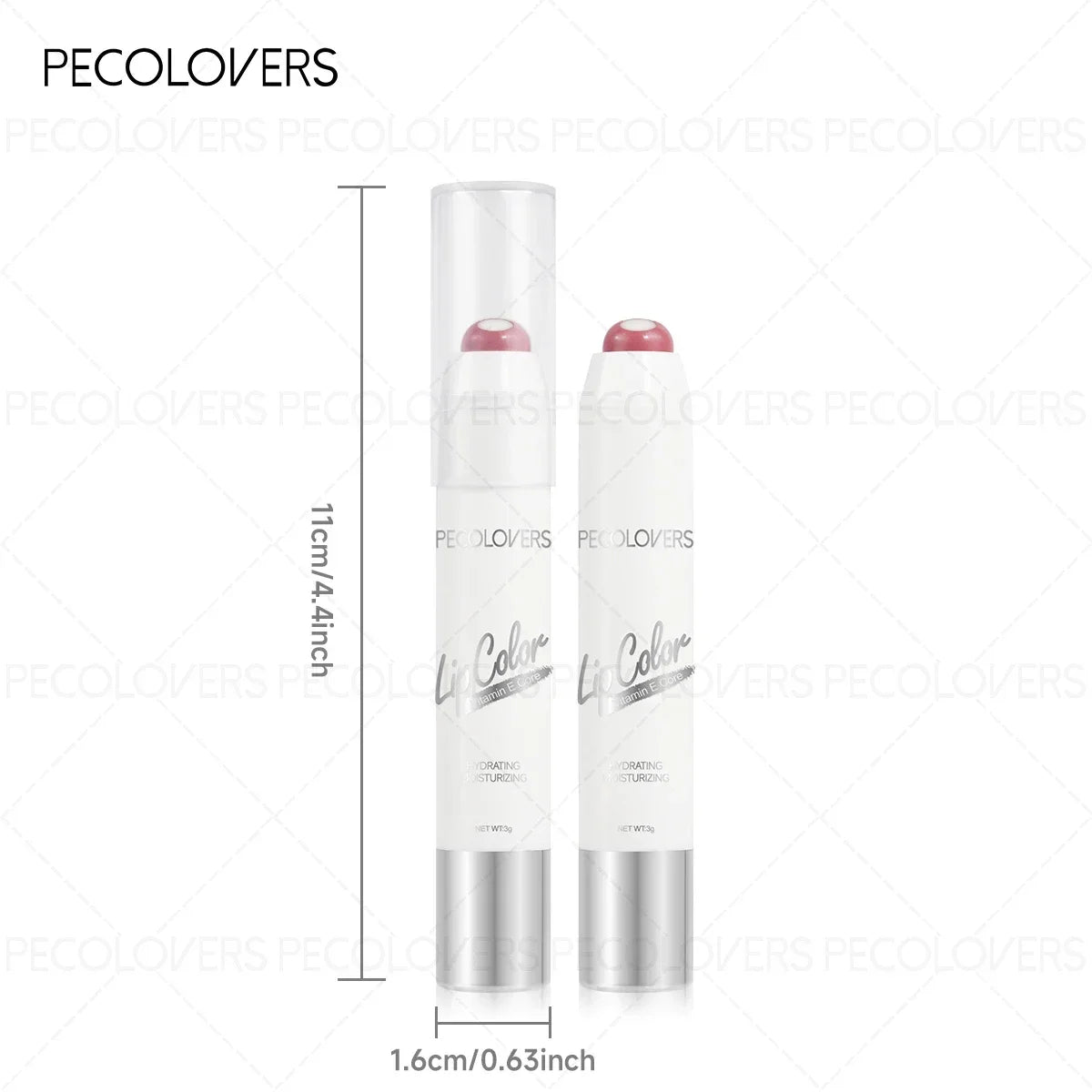 Moisturizing Sandwich Lipstick Combining Lip Balm Nude Waterproof Zpaxo