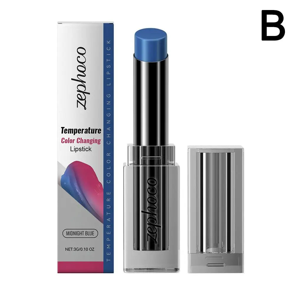 Color-Changing Moisturizing Lipstick – Anti-Dryness Lip Balm Color-Changing Lipstick Zpaxo blue