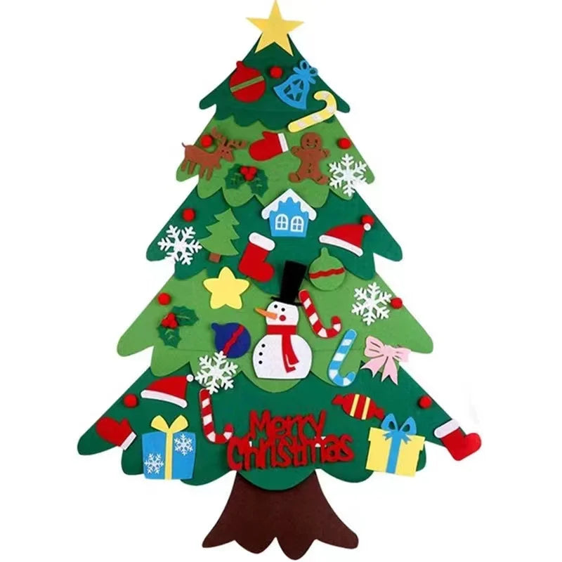 Felt Christmas Tree Kids 3 2ft My First Toddlers 34 Ornaments Wall