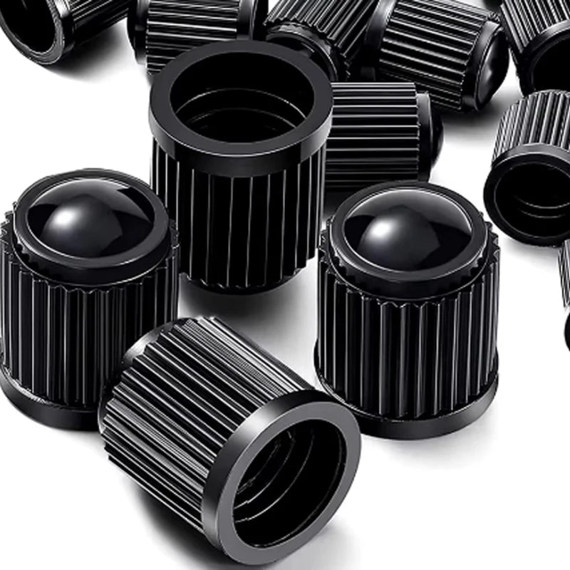 Plastic Tire Valve Dust Caps – 10–100 Pack | Schrader Valves