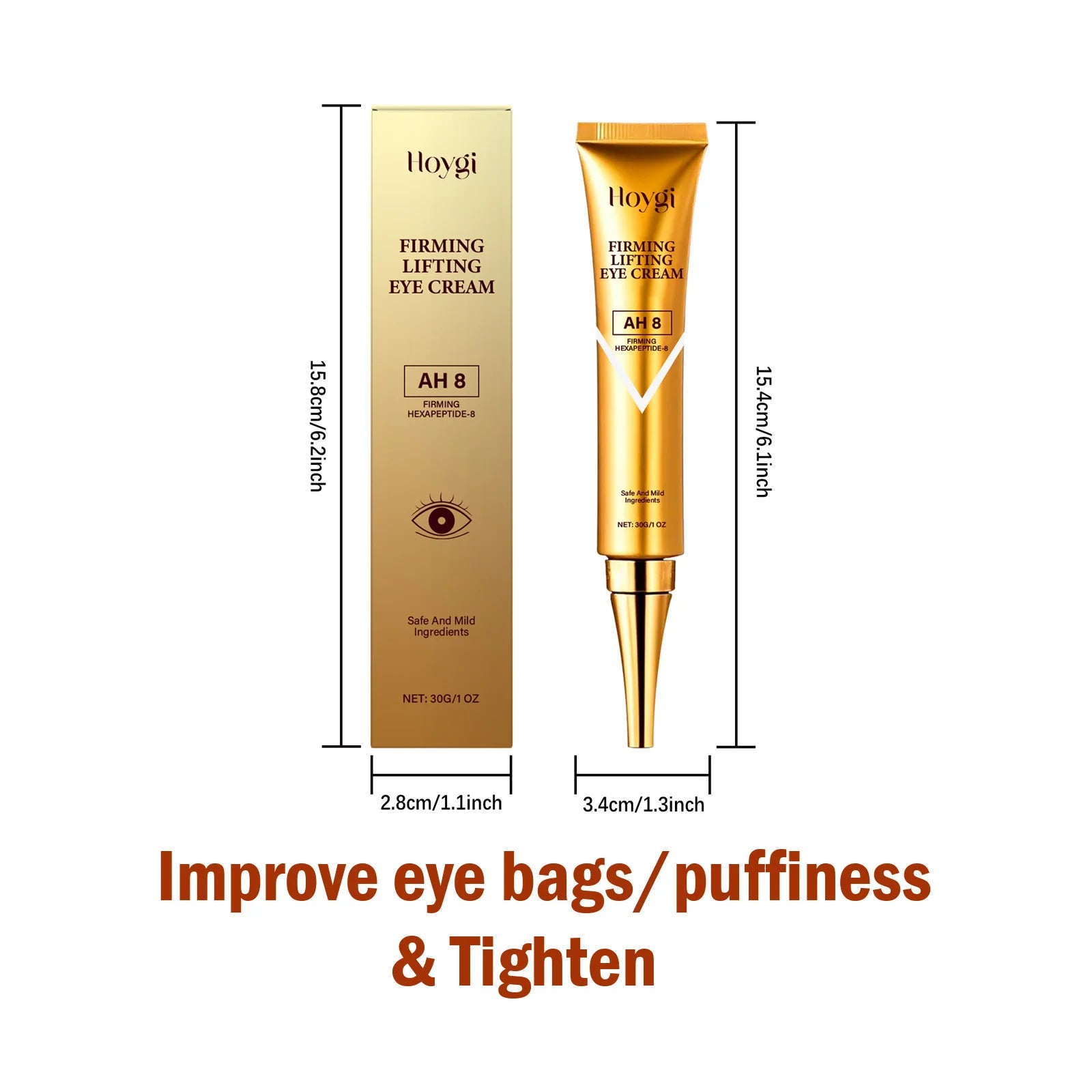 Eye Cream Care Firming Anti-Wrinkle Retinol Under Eye Lightening Dark Circles Eye Bags Removal Anti Puffiness Anti-Aging Zpaxo Anti Puffiness