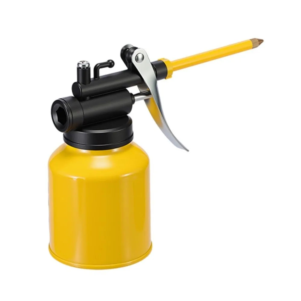 Hand Pump High Pressure Oil Can Metal Durable Oil Pot Fast Flow Rate High Flow Rate Grease Lubrication Tool Zpaxo Rigid tube