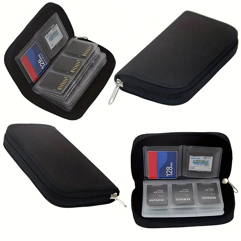 Memory Card Storage Bag Carrying Case Holder Wallet 22 Slot CF SD Zpaxo